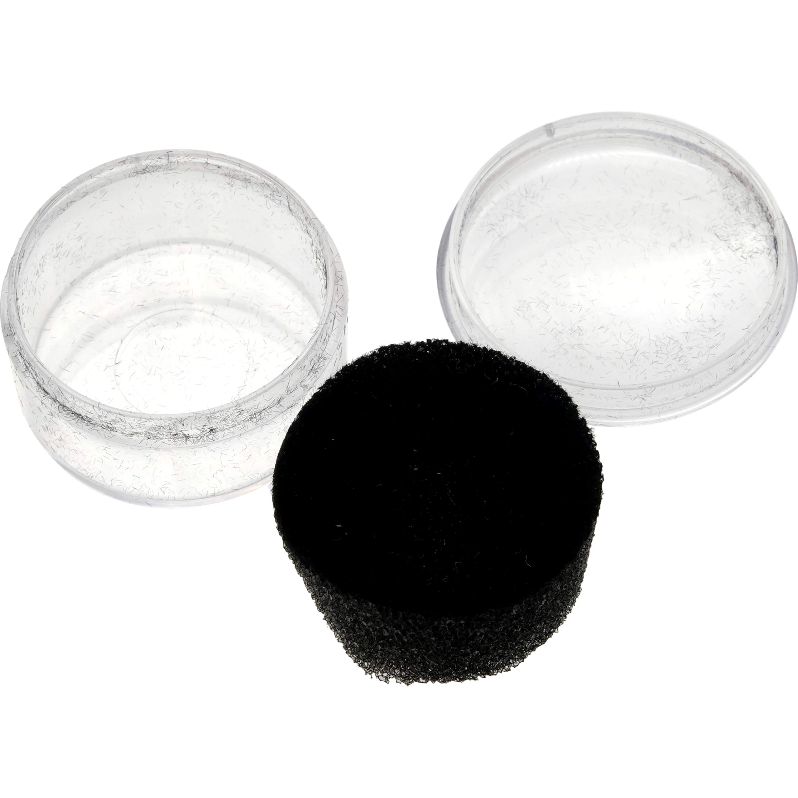 100 Black Foam Gem Jars with 2 Travel Display Trays - Perfect for Jewelry Storage, Bead Organizing & Craft Shows - Great for Gem Collectors, DIY Crafts & On-the-Go Displays