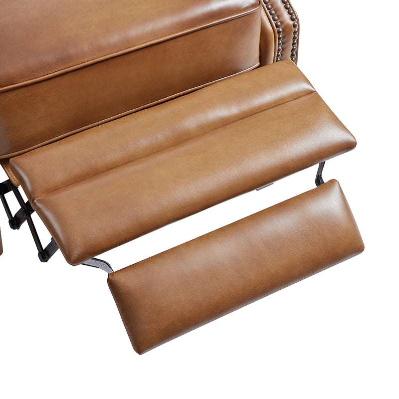Premium Ruben Buttery Soft Leather Power Recliner Chair - Ergonomic Living Room Furniture for Relaxing, Watching TV & Napping