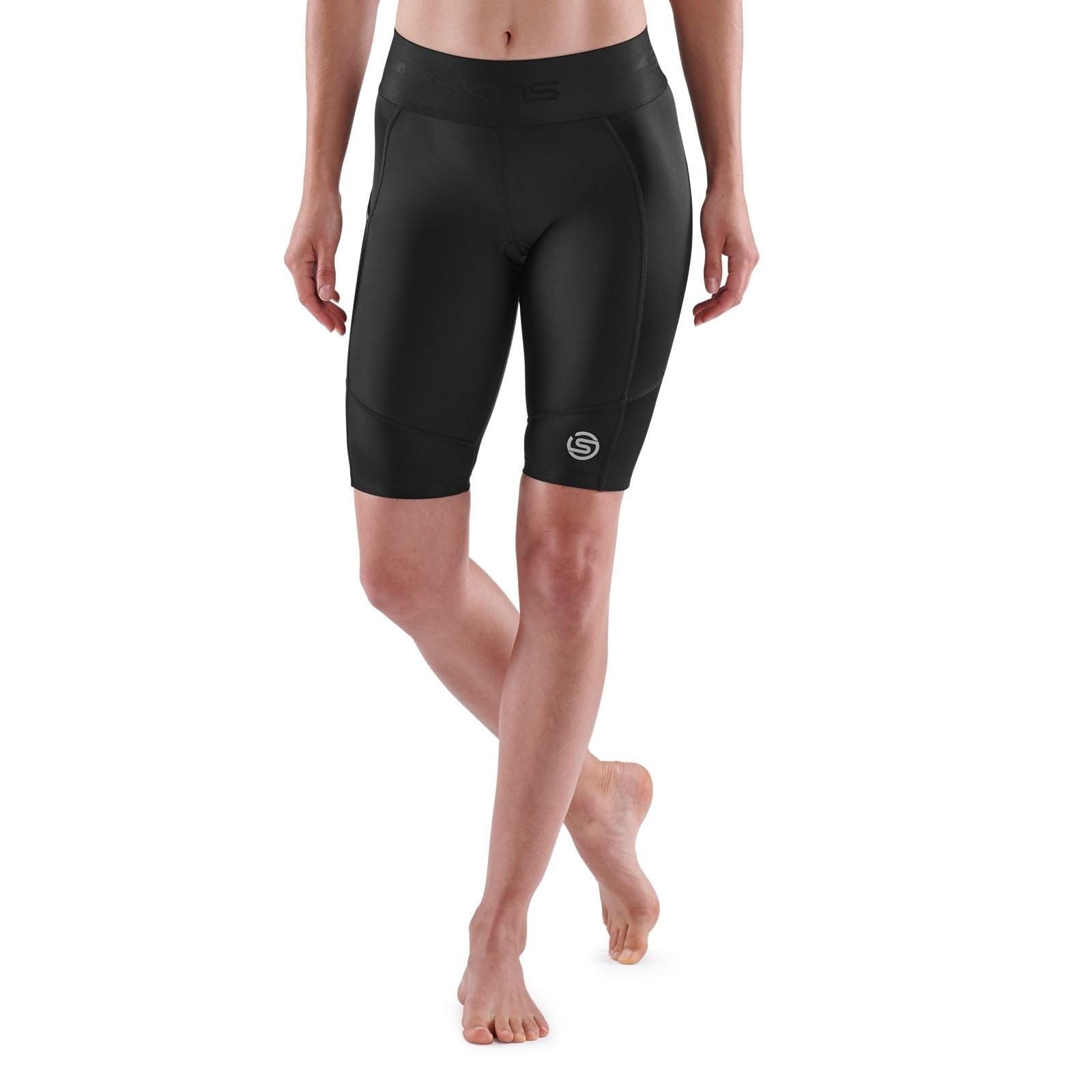 SKINS Women's Series-3 Compression Half Tights - High Performance Workout Shorts for Running, Yoga & Gym Training