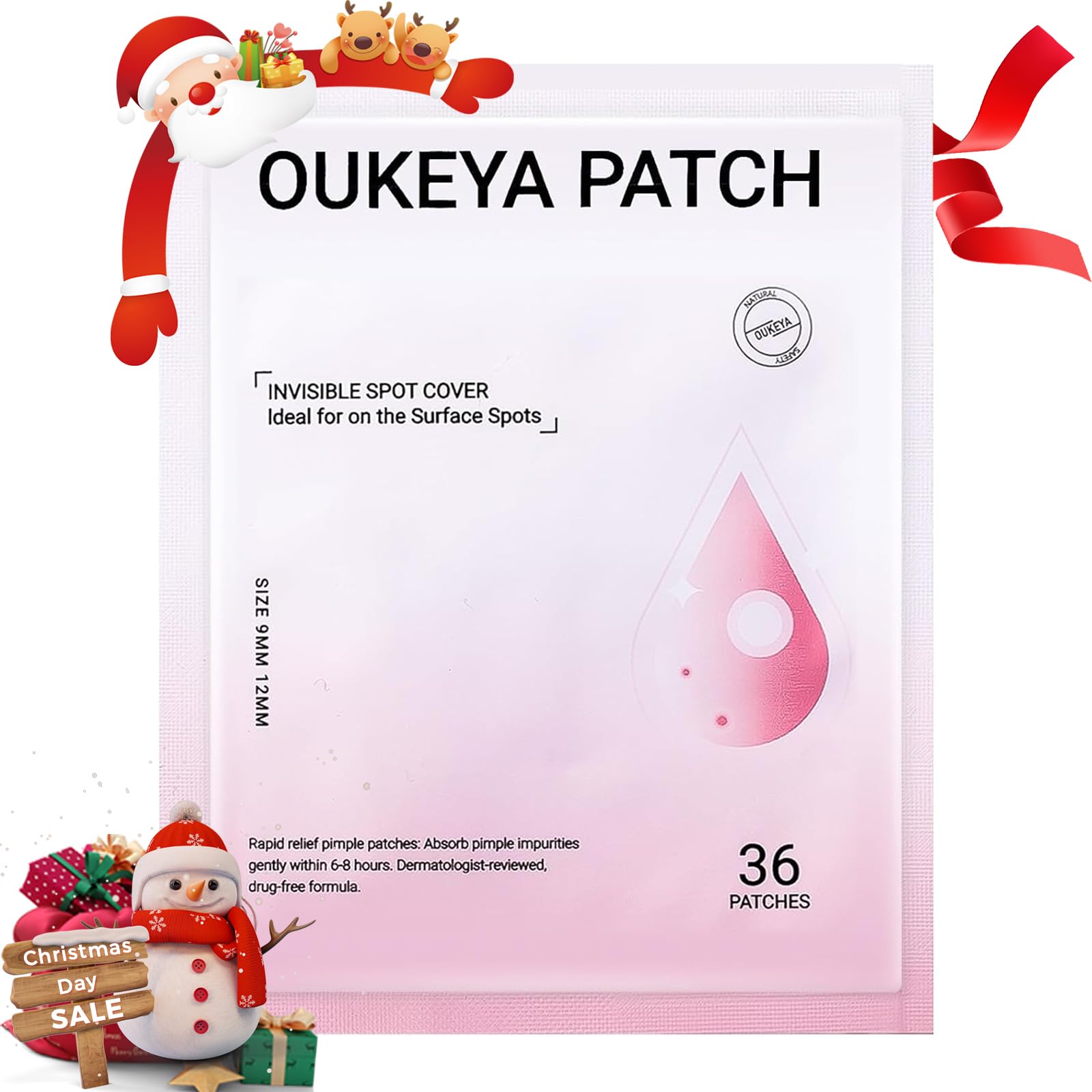 Hydrocolloid Acne Pimple Patches for Face - 36 Spot Treatment Stickers for Zits, Blemishes & Breakouts | Emergency Acne Cover for Overnight Healing & Daytime Wear | Perfect for Teens, Adults & Sensitive Skin Care Routine