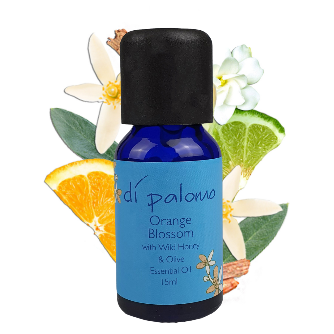 Di Palomo Orange Blossom Essential Oil - 15ml Pure Aromatherapy Oil for Diffuser, Massage & Relaxation - 100% Natural Fragrance for Home Spa, Yoga & Stress Relief