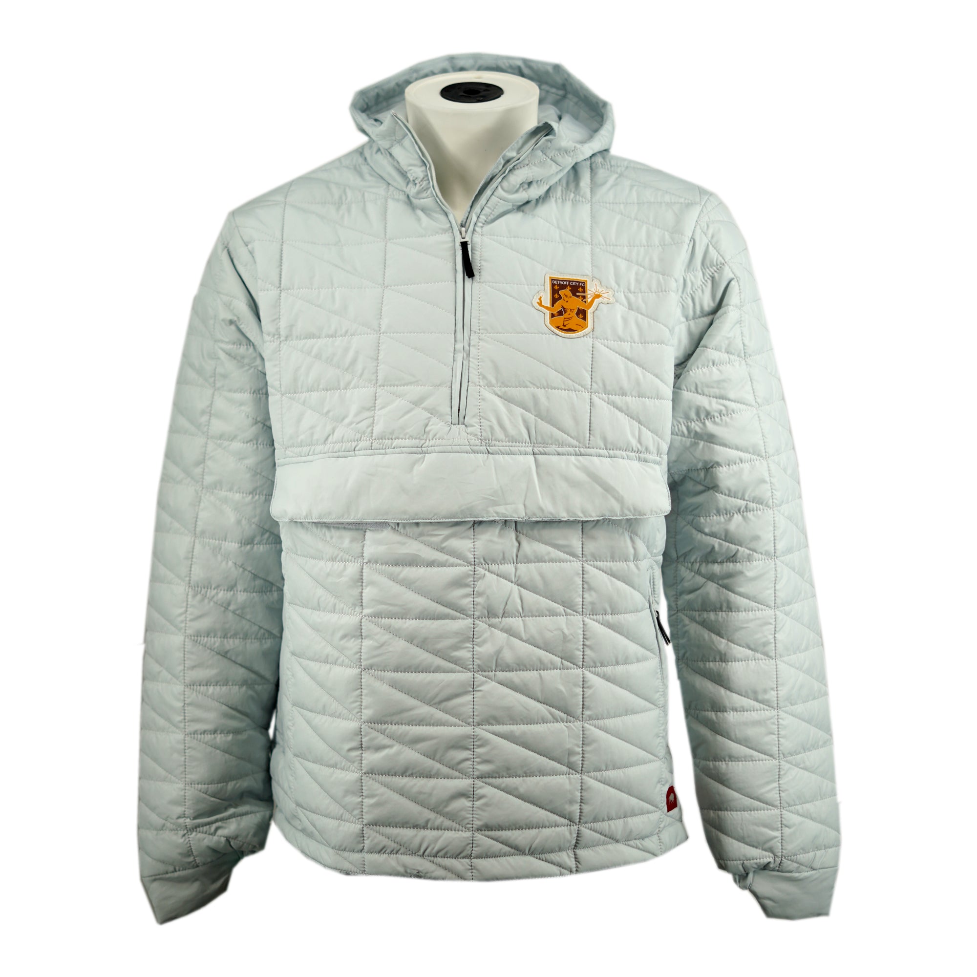 DCFC Quasar Pullover Jacket - Lightweight Water-Resistant Hoodie for Men & Women, Grey - Perfect for Hiking, Camping & Outdoor Adventures