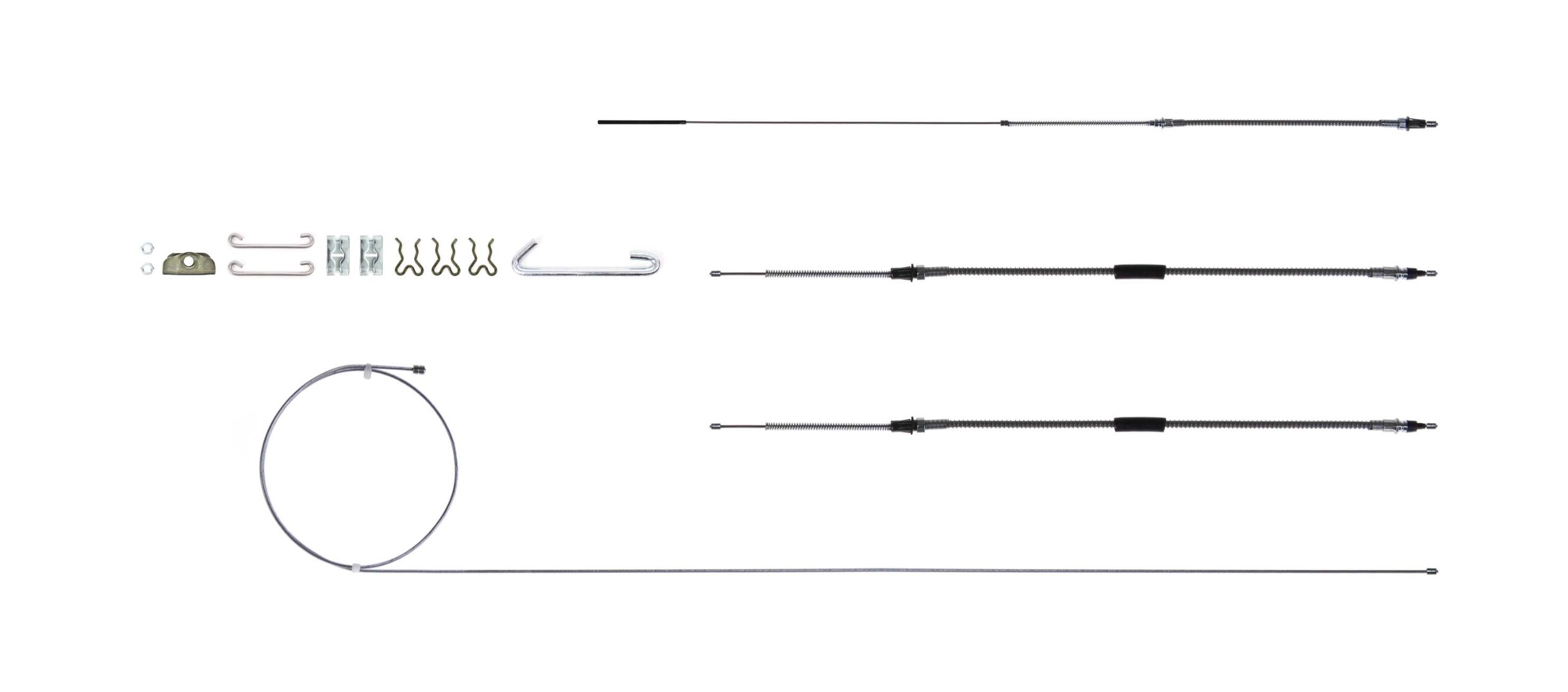 RSBCC02S Stainless Steel Brake Cable Set with Hardware for Turbo 400 - Durable Replacement for GM TH400 Transmission - Perfect for Classic Car Restoration & Performance Upgrades