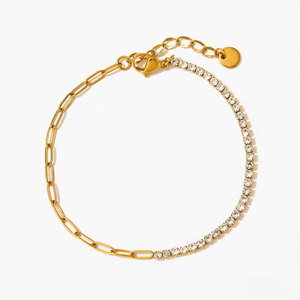 Gold + Clear CZ