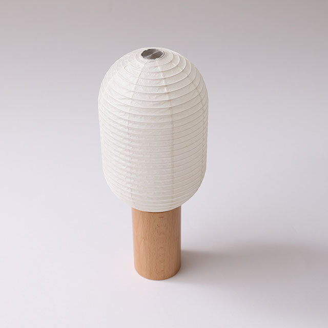 Yame Lantern Vertical - Traditional Japanese Chochin Paper Lantern for Home Decor, Zen Garden, and Tea Ceremony