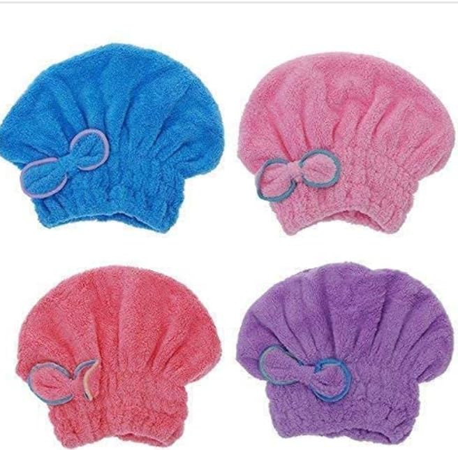 Premium Microfiber Hair Towel Wrap for Women - Soft & Absorbent Hair Turban for Quick Drying - Perfect for Post-Shower, Salon, Gym & Travel Use
