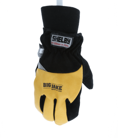 Shelby Big Jake Wristlet Structural Fire Fighting Gloves 5281 - Heavy Duty Firefighter Gloves for Wildfire, Rescue & Emergency Response - NFPA Certified Safety Gloves for Fire Professionals