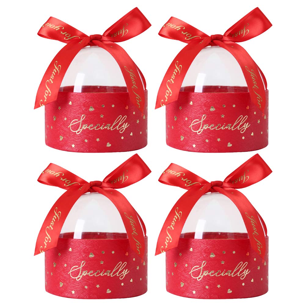 ABOOFAN 4Pcs Wedding Candy Box - Chocolate Gift Storage Container for Party Favors & Events