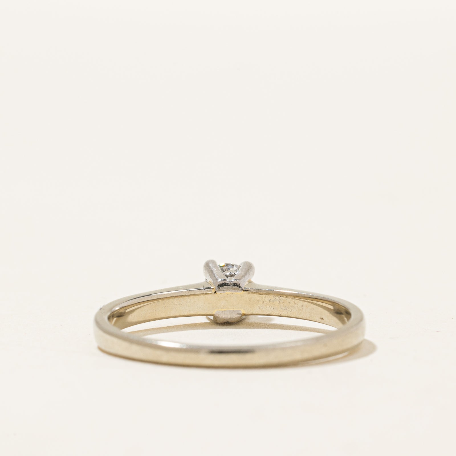 0.19ct Diamond Engagement Ring for Women - Size 7.25 | Round Cut Solitaire Wedding Band | Perfect for Proposals, Anniversaries & Special Occasions