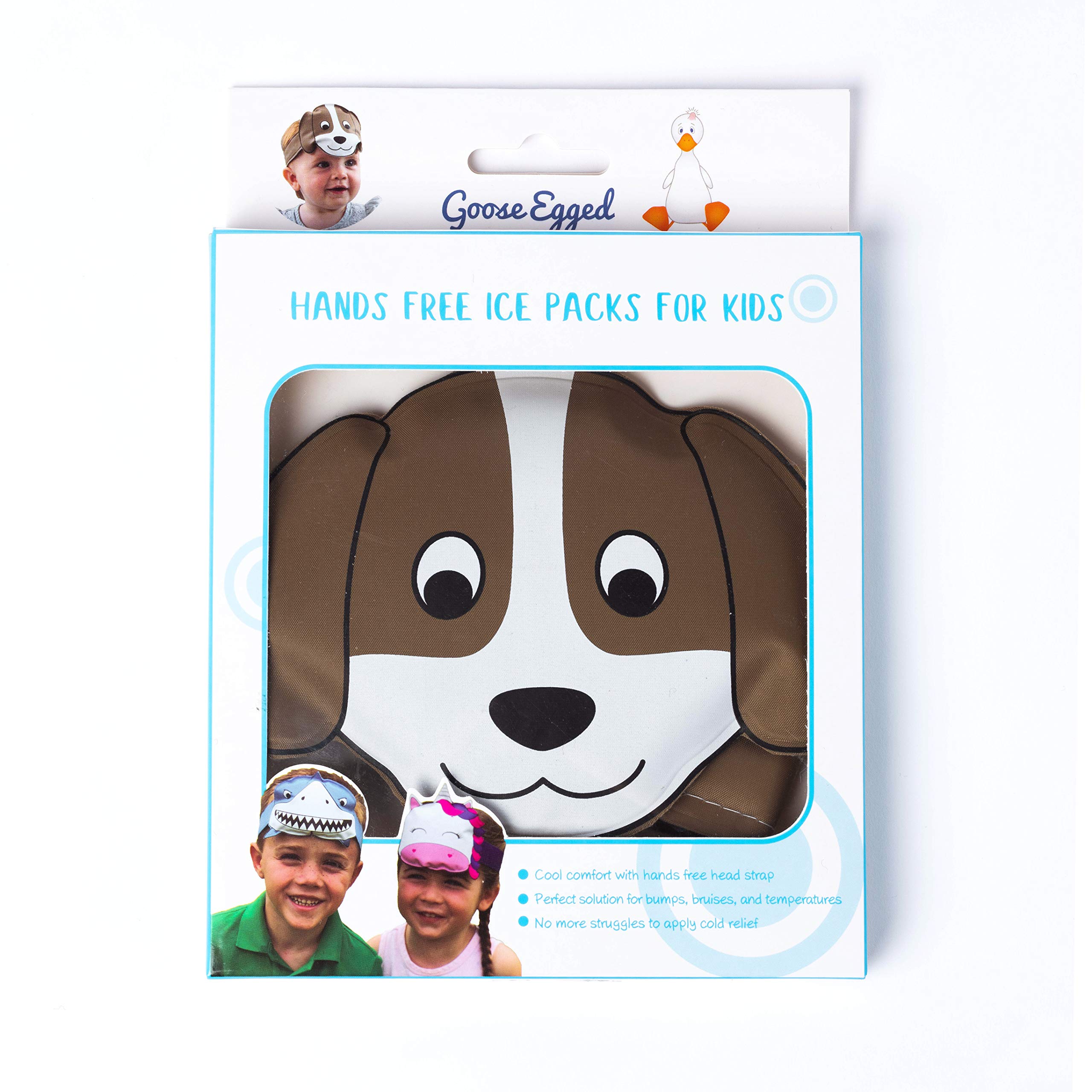 Hands Free Ice Pack for Kids & Babies - Reusable Gel Packs for Bumps, Bruises & Fever Relief - Perfect for Baby Showers, Registry & First Aid Kits - Also Great for Dogs & Pets