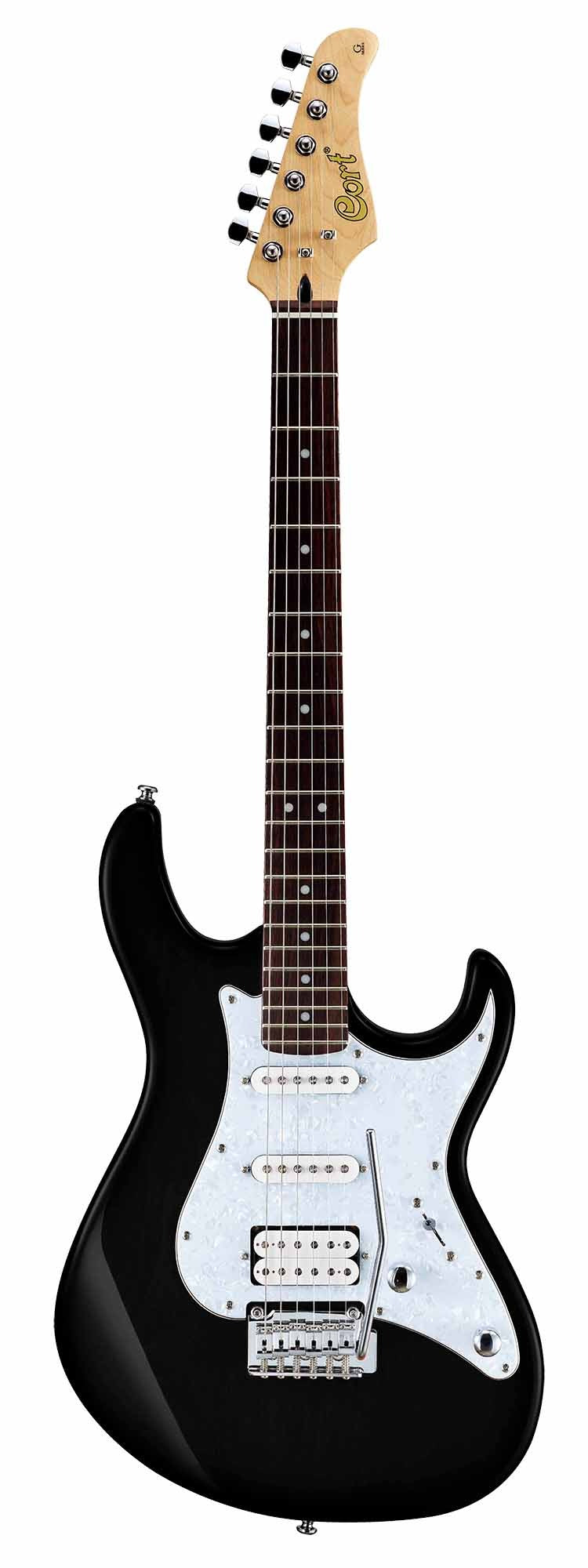 Cort G250 LH BK WHT Left-Handed Electric Guitar - Black & White Finish | Perfect for Left-Handed Musicians & Stage Performances