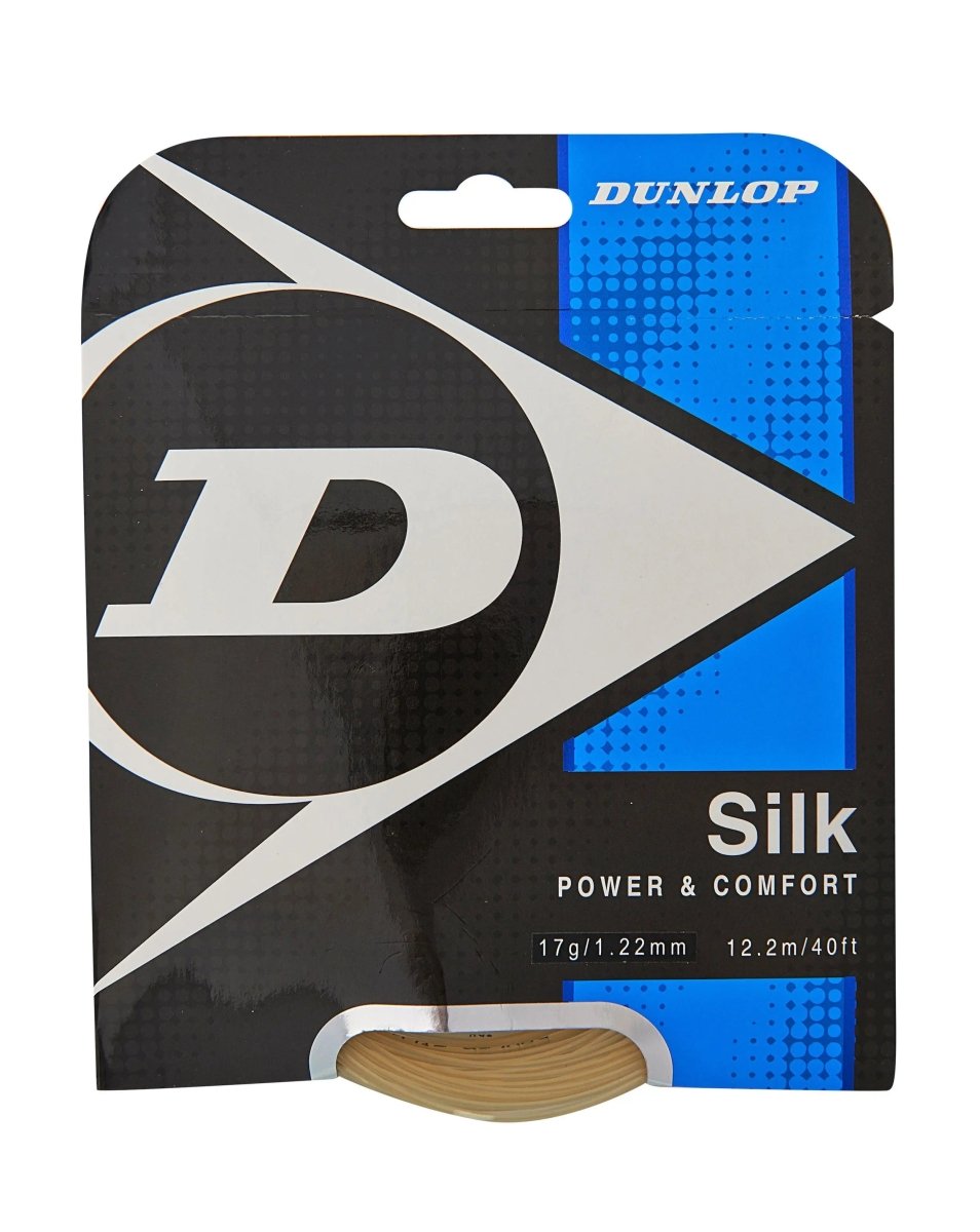 Dunlop Silk 17 Natural Tennis String Set - Premium Performance for Competitive Play & Training