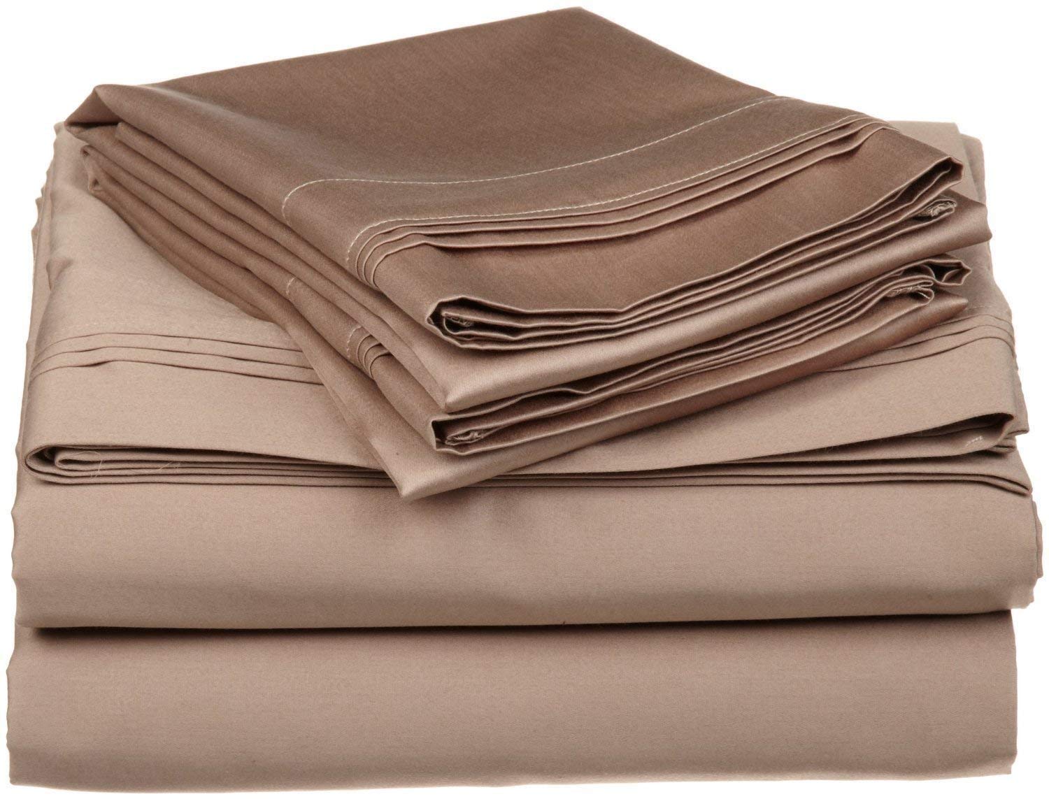 Luxury 4-Piece Full XL Sheet Set - 100% Egyptian Cotton 310-Thread Count - Deep Pocket Fits 5