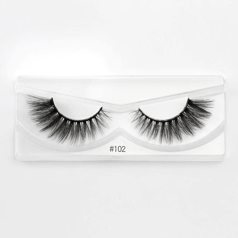 Premium 50-Pack Mixed Mink Eyelashes with Brush - Natural Looking False Lashes for Daily Wear, Parties & Special Occasions