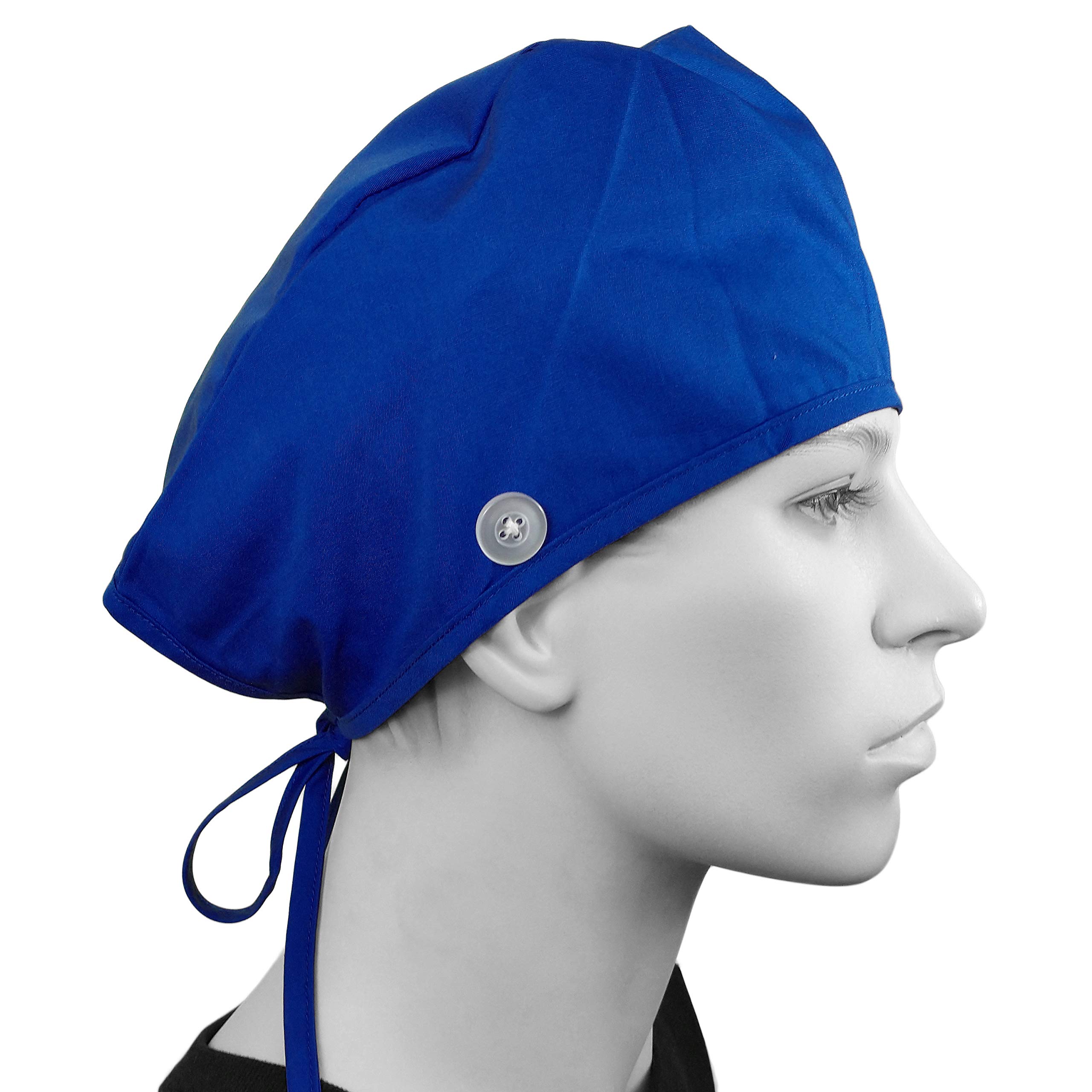 Premium Scrub Cap with Buttons - Unisex Surgical Hat for Men & Women - Adjustable Medical Nurse Cap with Ties - Ideal for Hospitals, Clinics & Healthcare Professionals