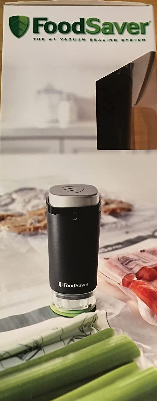 FoodSaver FS1120 Cordless Handheld Vacuum Sealer for Food Preservation - Portable Vacuum Sealer for Zipper Bags & Containers | Keep Food Fresh Longer | Perfect for Meal Prep, Sous Vide & Storage