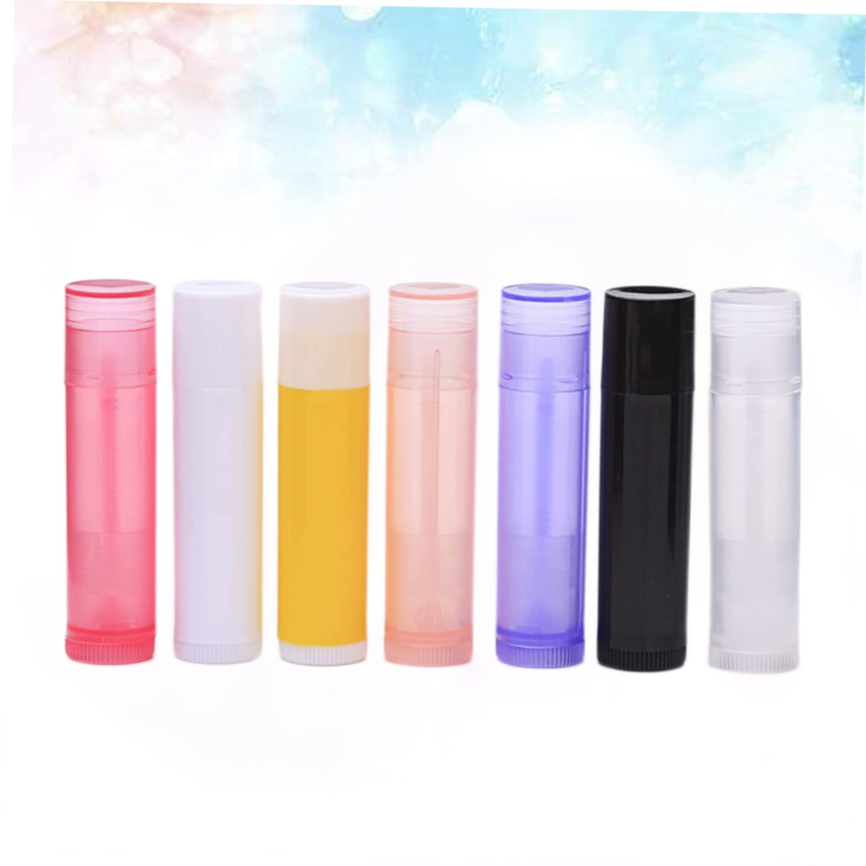Mikinona 56pcs Empty Lip Balm Tubes - Refillable Lipstick Containers for DIY Lip Gloss, Lipstick & Cosmetics - Perfect for Home, Salon & Travel Use