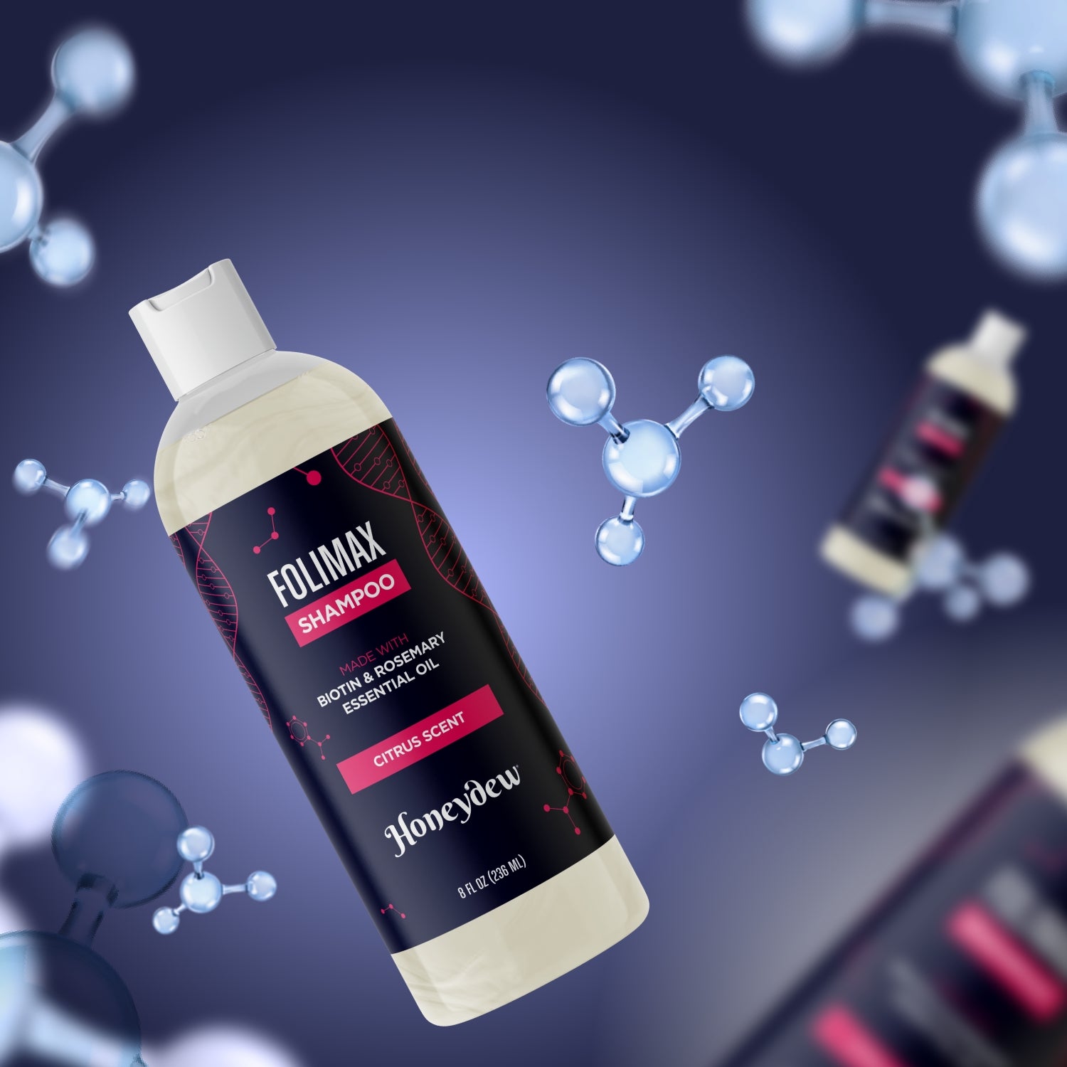 Folimax Citrus Rosemary Shampoo for Hair Growth & Scalp Care - Refreshing Natural Shampoo for Dry, Damaged Hair - Perfect for Daily Use & Salon Results at Home