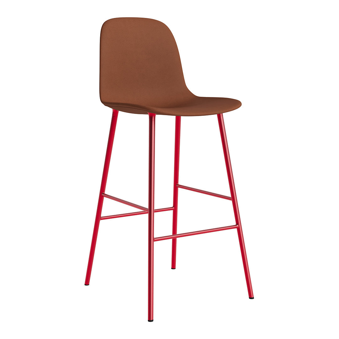 Modern Form Bar Chair - Fully Upholstered Counter Stool with Comfortable Seat - Perfect for Kitchen Islands, Breakfast Bars & Home Bars