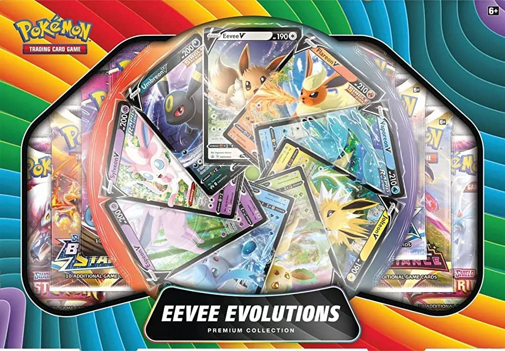 Pokemon Trading Card Game: Eevee V Premium Collection - Exclusive Limited Edition Cards for Collectors & Battles | Perfect for Tournaments, Gifts & Display