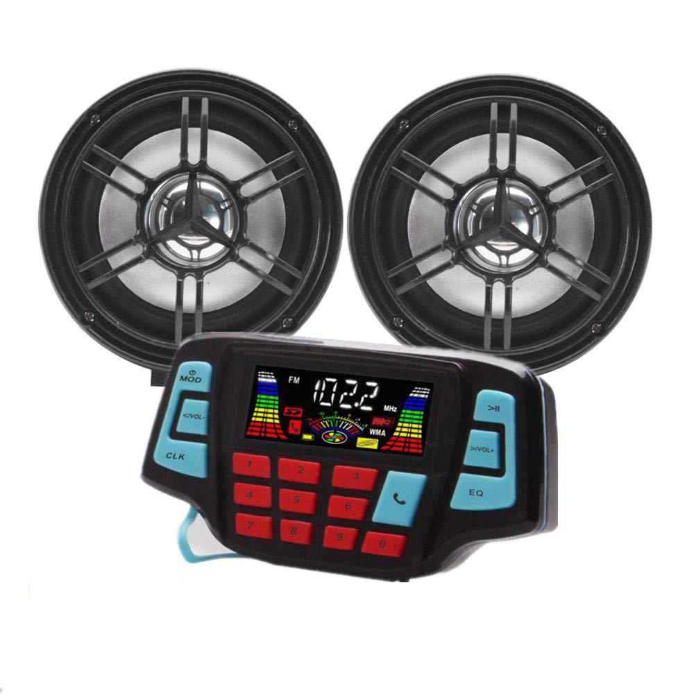 Waterproof UTV ATV Bluetooth Amplifier Sound System - 3.4