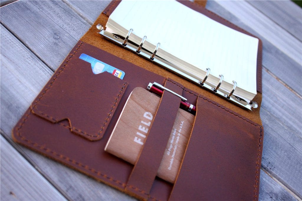 Custom Leather Weekly Planner Cover - Personalized Name & Date - Perfect for Work, School & Office Organization | Gift Idea for Professionals & Students