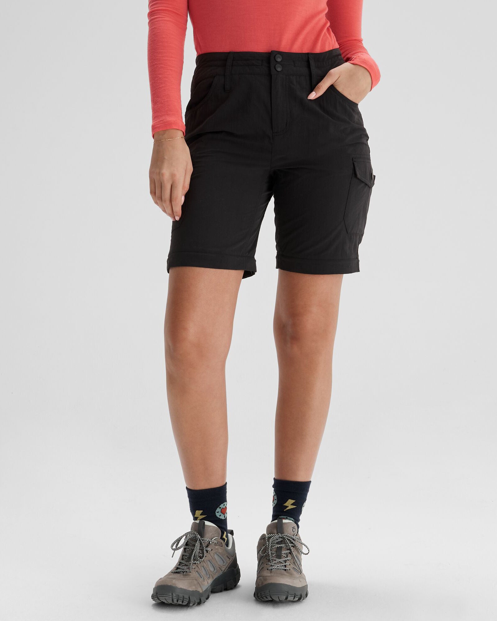 Women's EVRY Day Convertible Pants - Black | Quick-Dry Travel Hiking Pants with Zip-Off Legs | Perfect for Outdoor Adventures, Camping & Everyday Wear