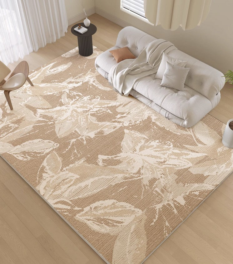 French Style Modern Area Rugs - Soft Contemporary Floral Design for Bedroom, Living Room & Dining Room | Home Decor, Interior Design Accent