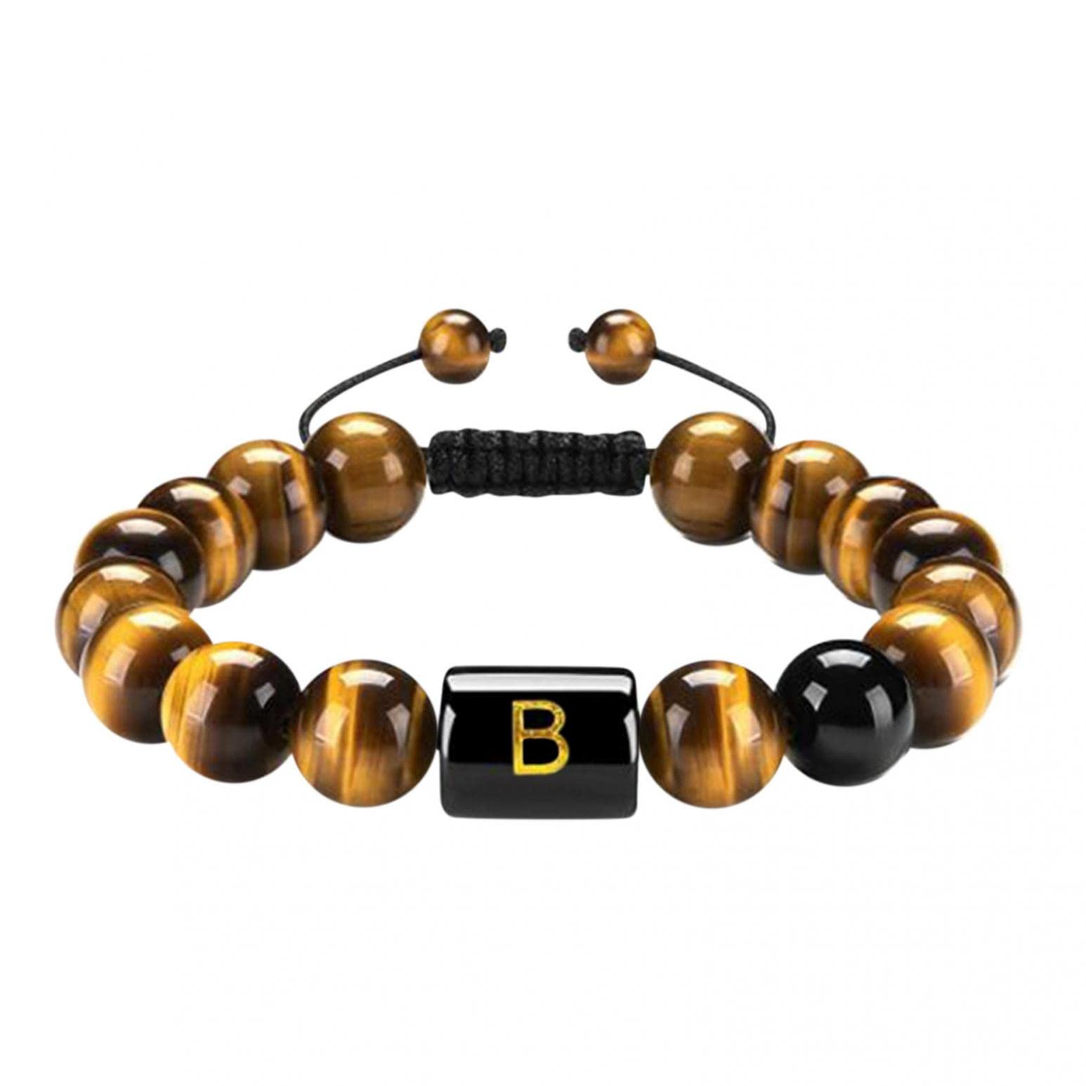 8mm Lava Rock 7 Chakras Essential Oil Diffuser Bracelet - Natural Stone Yoga Beads for Men & Women - Braided Rope Aromatherapy Bangle for Meditation, Stress Relief & Spiritual Healing (NAM0404)