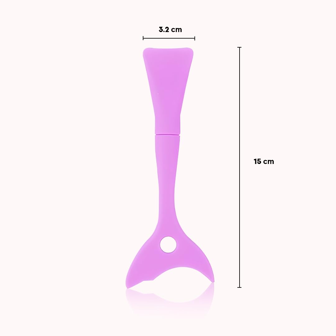 Gleva 4-in-1 Reusable Silicone Mascara Guard & Eyeliner Tape - Upper & Lower Eye Lash Shield, Eyeshadow & Eyebrow Stencil - Perfect Makeup Tool for Beginners (Pink) | Great for Smudge-Free Mascara Application & Precise Eyeliner Looks