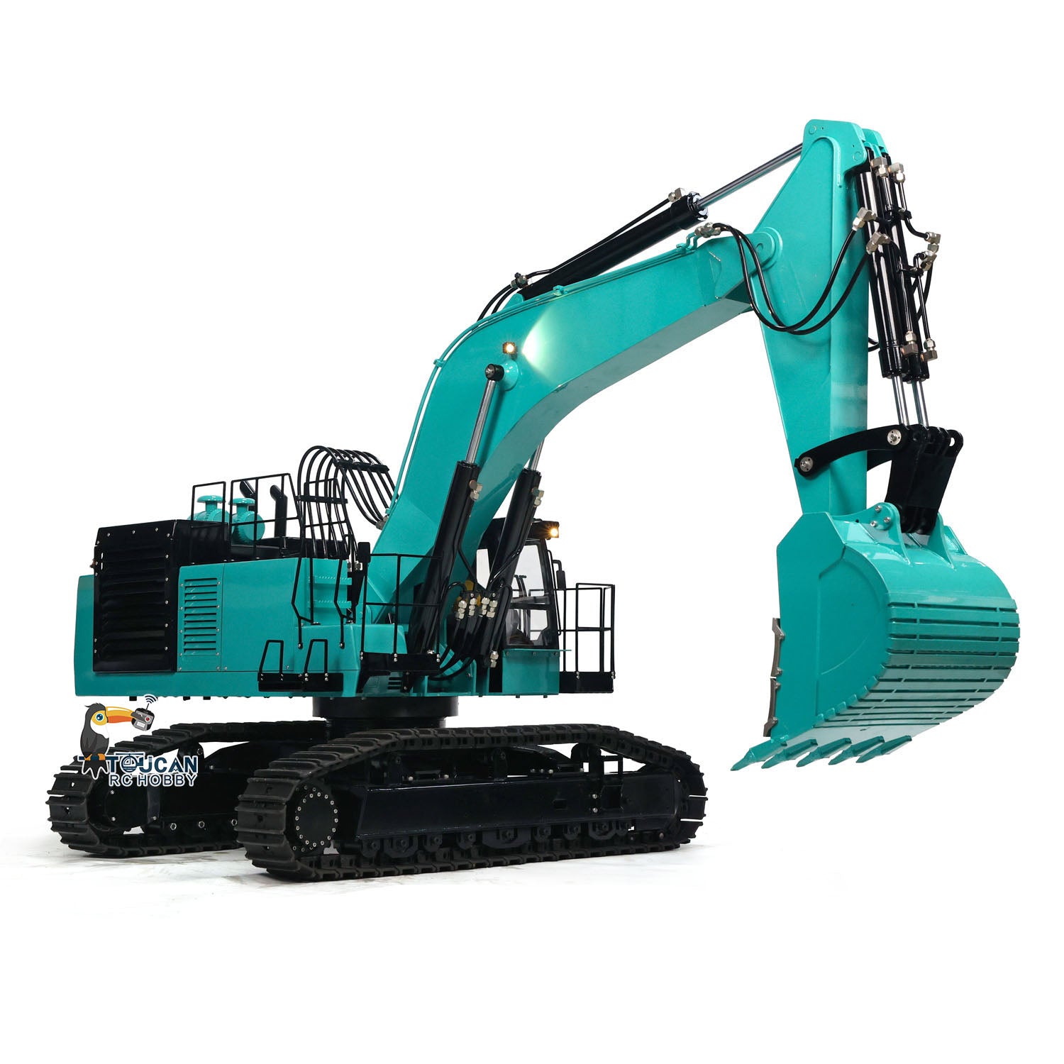 1/8 Scale RC Metal Hydraulic Heavy Crawler Excavator Toy - PC1250 Simulation Construction Vehicle Model with I6S Remote Controller - Perfect for Construction Enthusiasts, Collectors & Outdoor Play