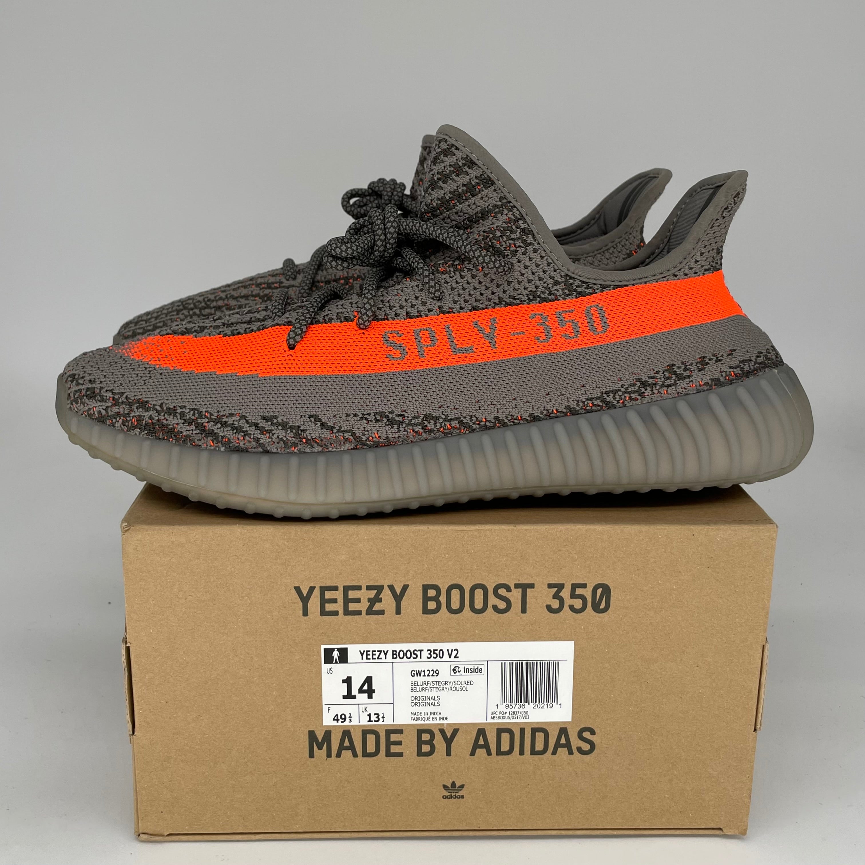 Adidas Yeezy Boost 350 V2 Beluga Reflective - Men's Size 14 Sneakers GW1229 | Running, Gym & Casual Wear
