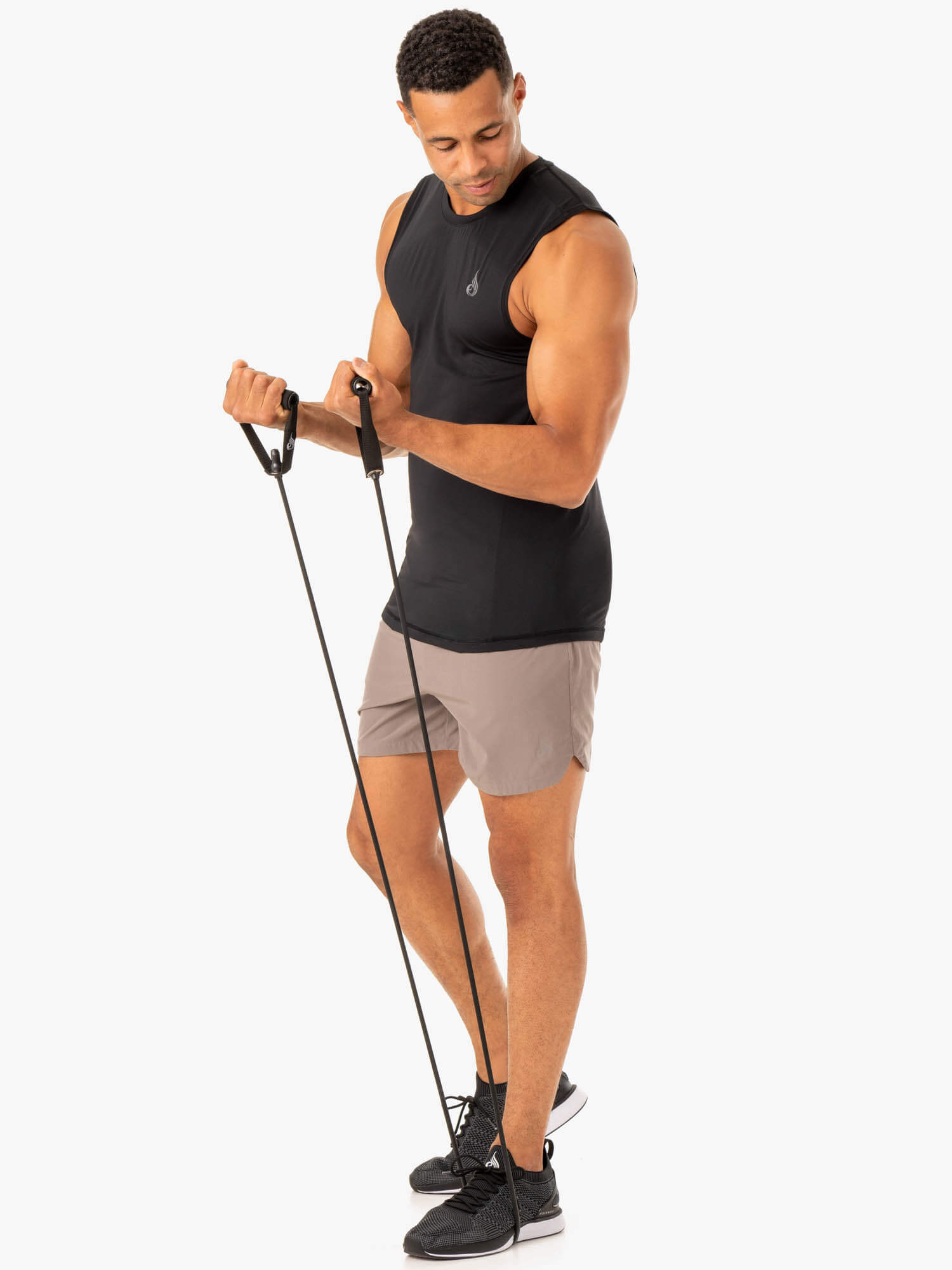 Division Training Shorts for Men & Women - Comfortable Workout Shorts in Taupe - Perfect for Gym, Running, and Yoga