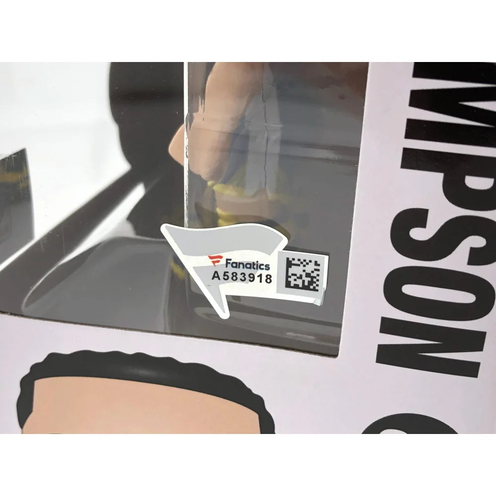 Klay Thompson Autographed Funko Pop #22 with COA - Golden State Warriors Collectible for Basketball Fans & Memorabilia Enthusiasts - Perfect for Display, Gifts, and Sports Collections
