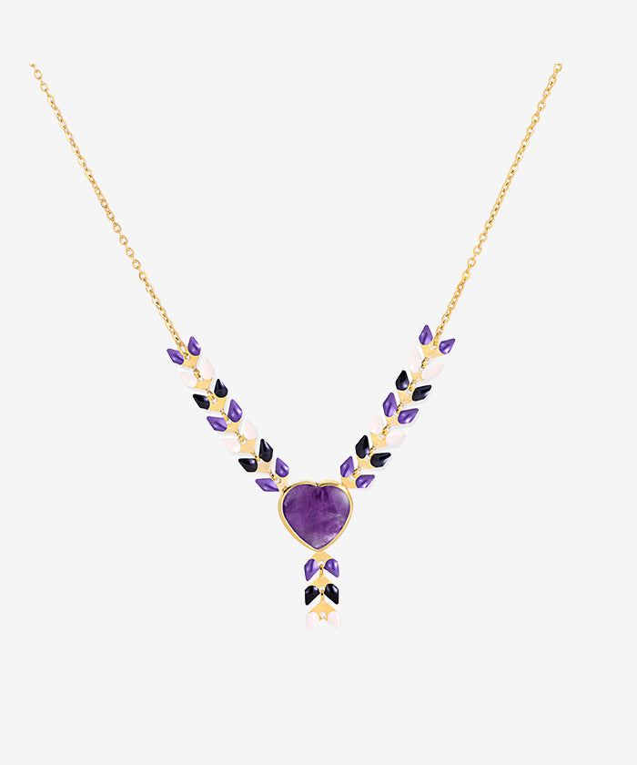 Wrangler Demeter’s Heart Onyx Necklace for Women - Elegant Greek Goddess Jewelry Gift for Birthday, Anniversary & Special Occasions