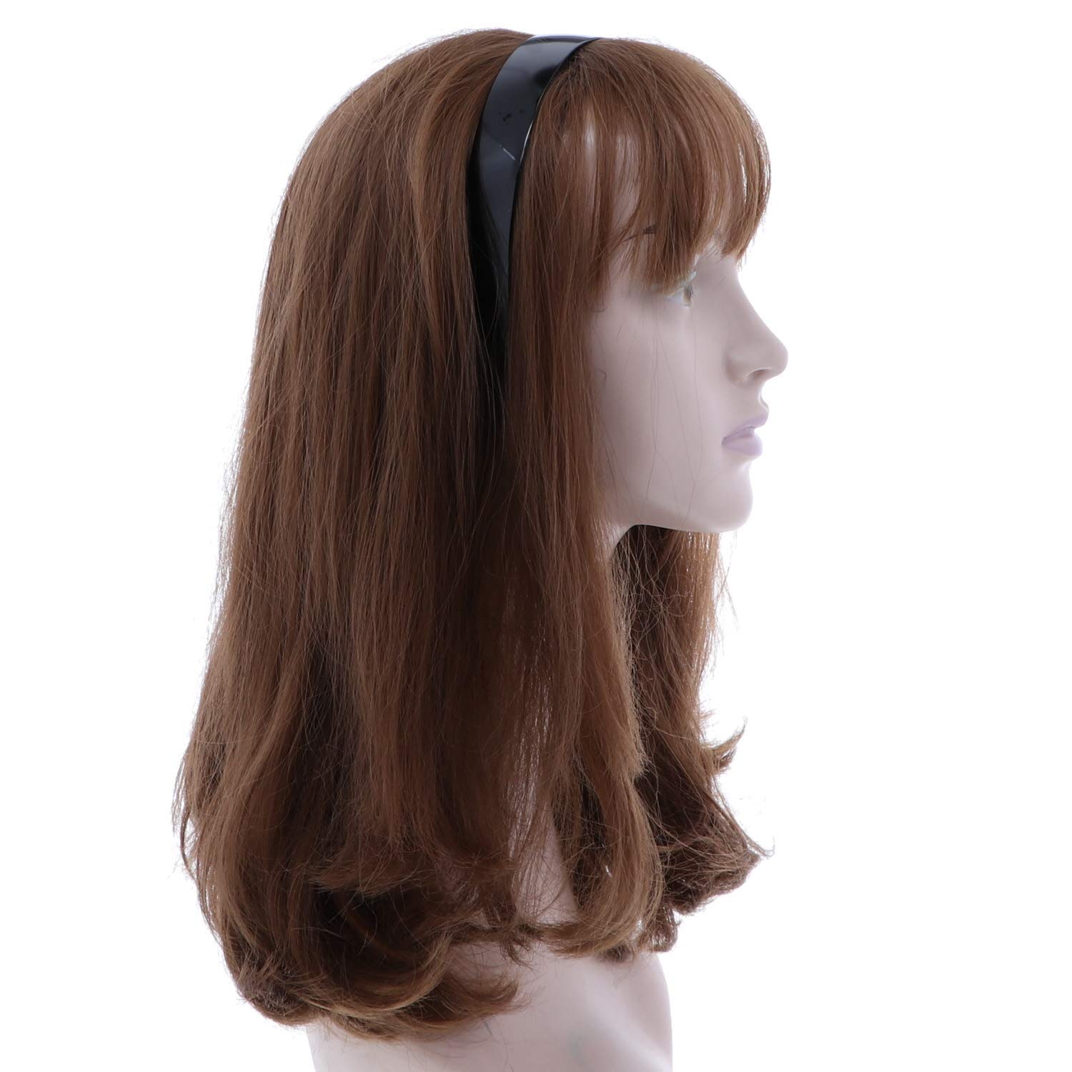 Non-Slip Plastic Headbands for Women & Men - 12 Pack Matte Hair Hoops - Perfect for Workouts, Yoga, Sports & Everyday Use