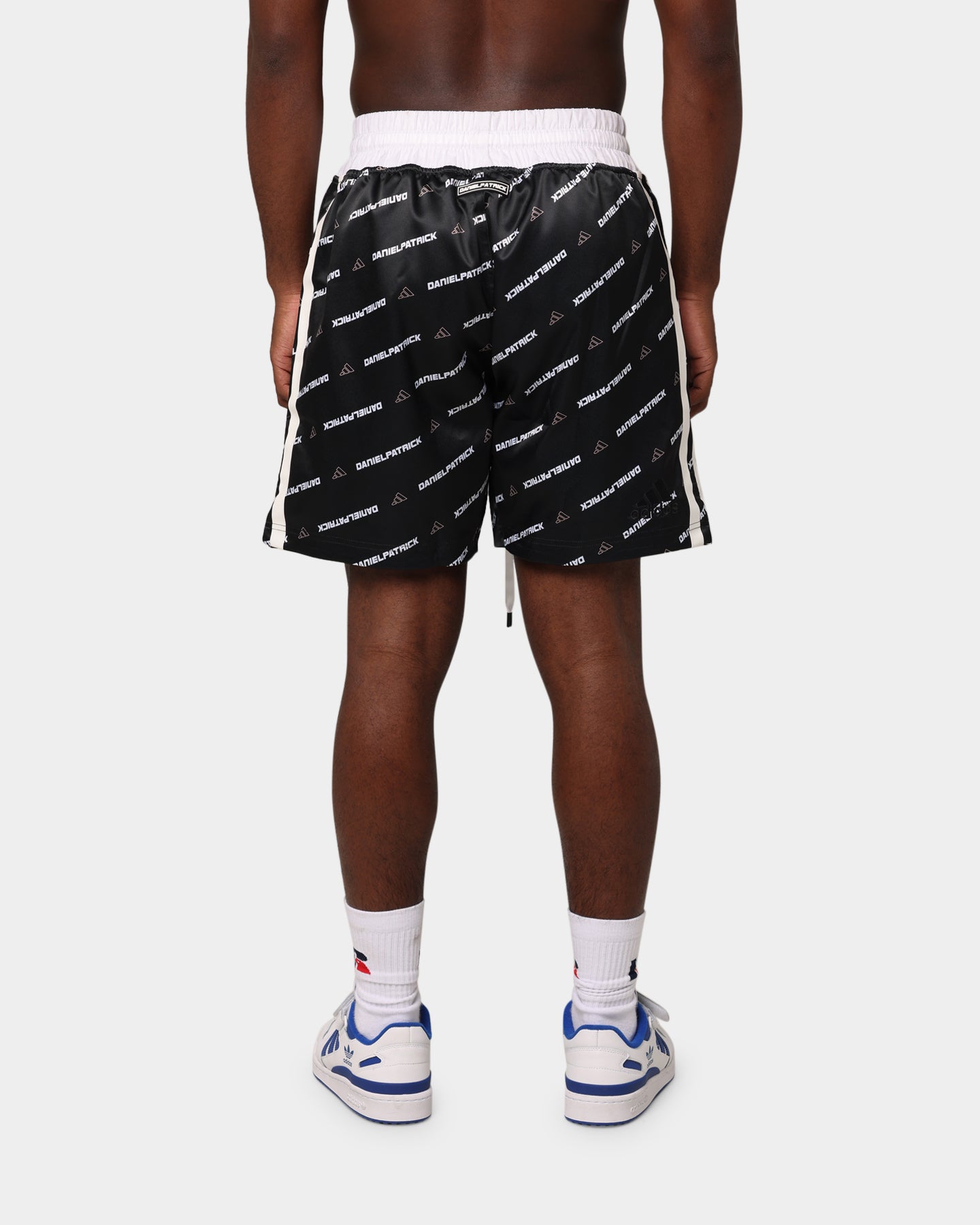 Adidas Daniel Patrick X Adidas All Over Print Shorts - Black Athletic Running Shorts for Men | Gym Workout & Casual Streetwear
