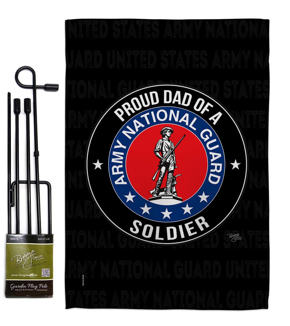 Army Garden Flag Set - Proud Military Dad Gift for Yard & Home Decor