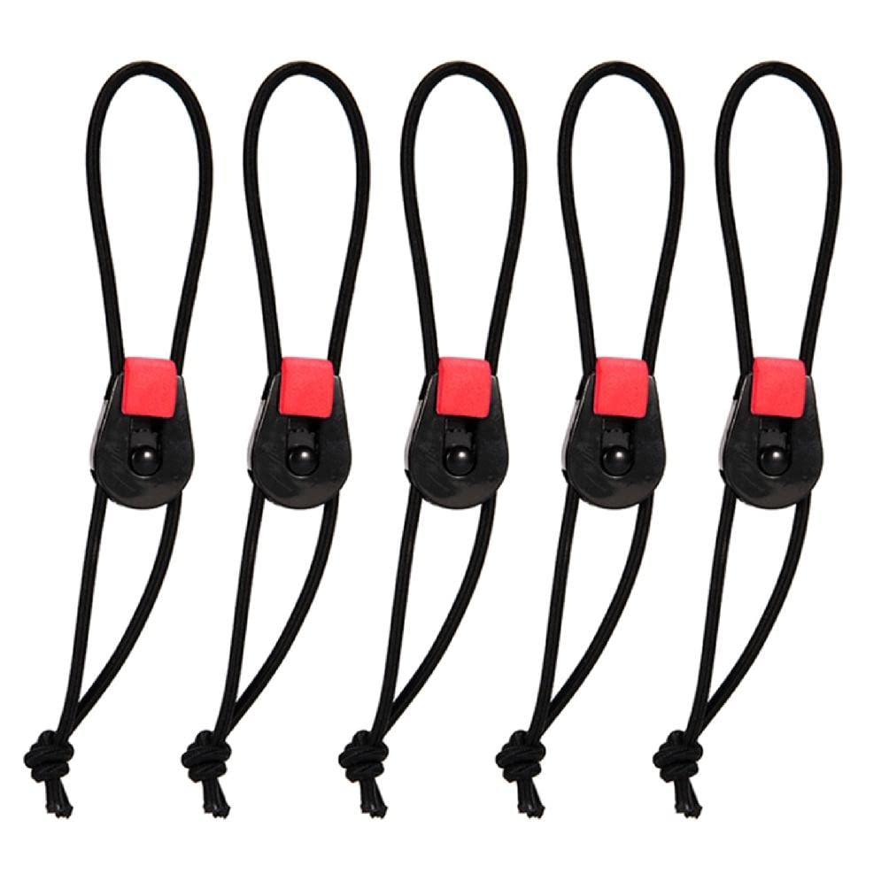 5Pcs Fishing Rod Straps - Adjustable Fishing Pole Ties & Bungee Straps for Secure Rod Holder - Durable Fishing Belt Accessories for Kayak, Boat, Shore Fishing - Perfect for Travel & Storage