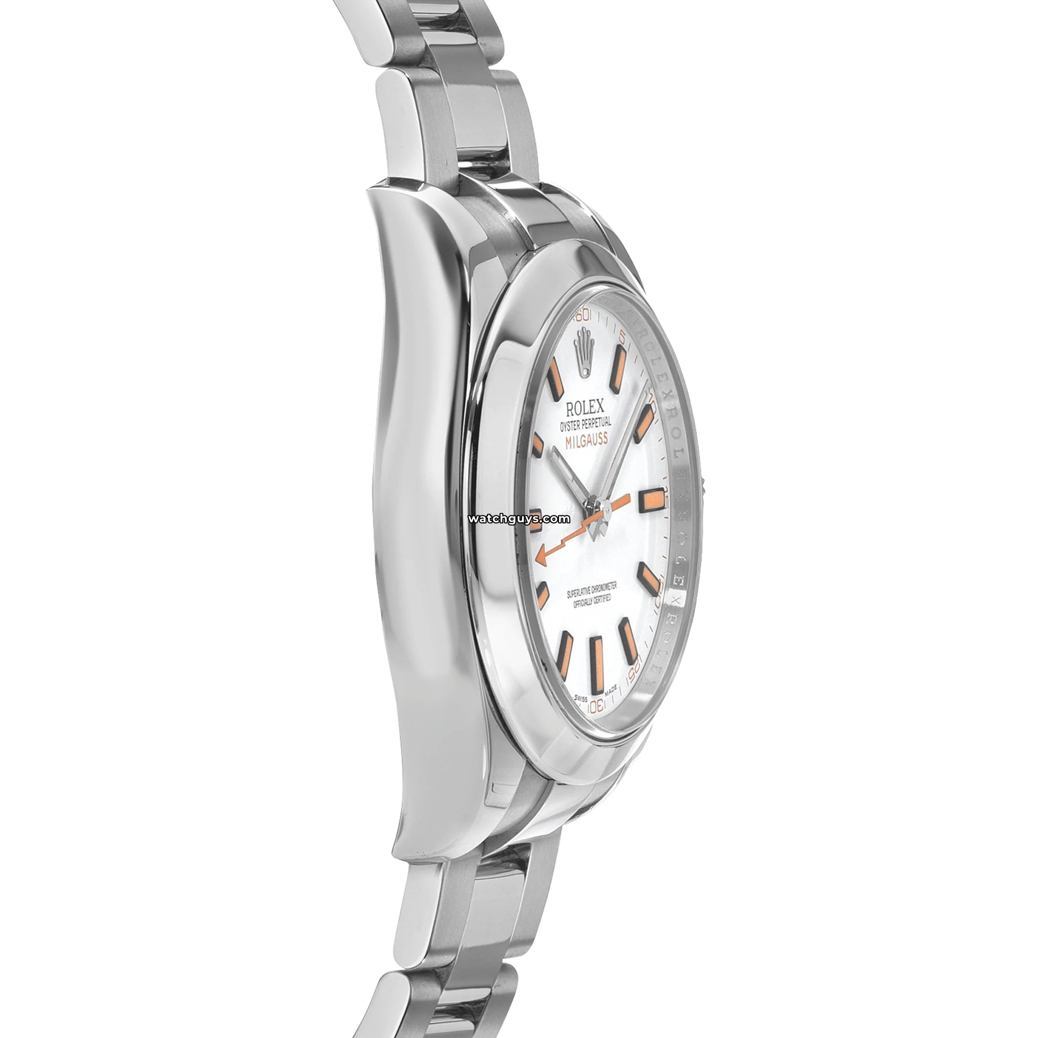 Rolex Milgauss 116400 White Dial Stainless Steel Men's Watch - Luxury Timepiece for Business, Formal & Everyday Wear