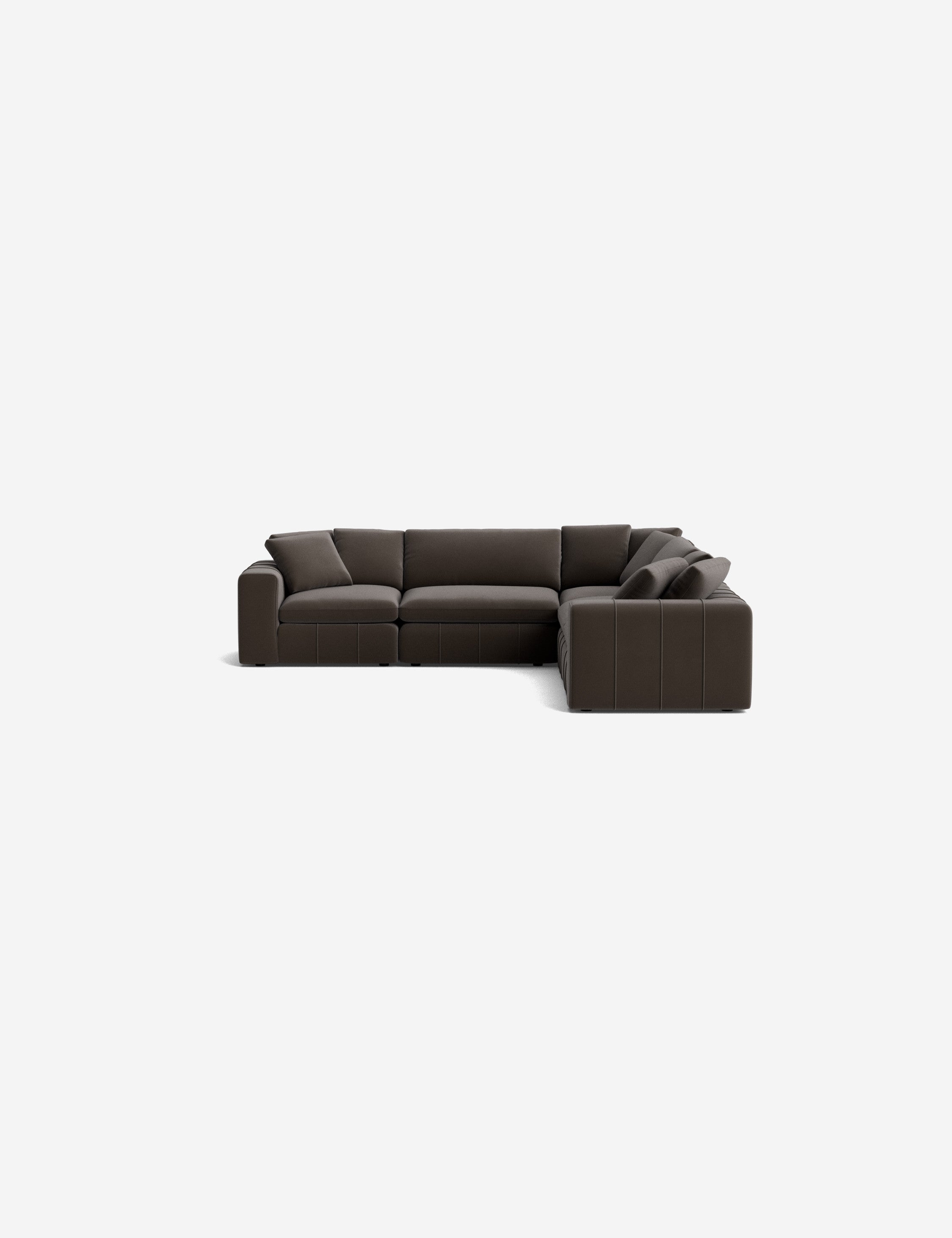 Capella Modular Corner Sectional Sofa - Modern L-Shaped Living Room Furniture for Small Spaces | Perfect for Apartments, Condos & Cozy Homes
