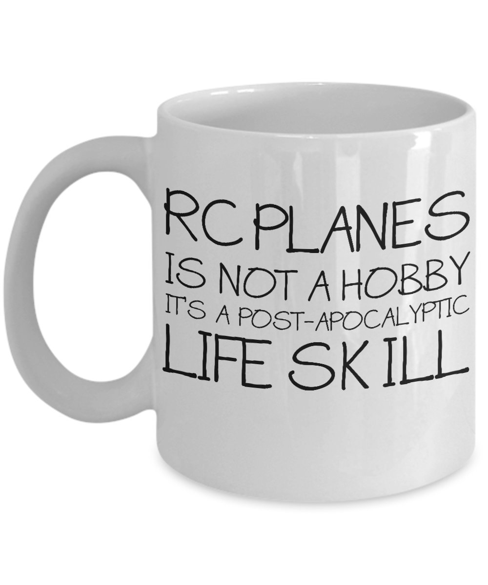 Funny RC Plane Gifts for Aviation Enthusiasts - Sarcastic Coffee Mug for Men & Women - Unique Mother's Day Present for Pilots - Perfect for Hangar Decor & Pilot Office Humor
