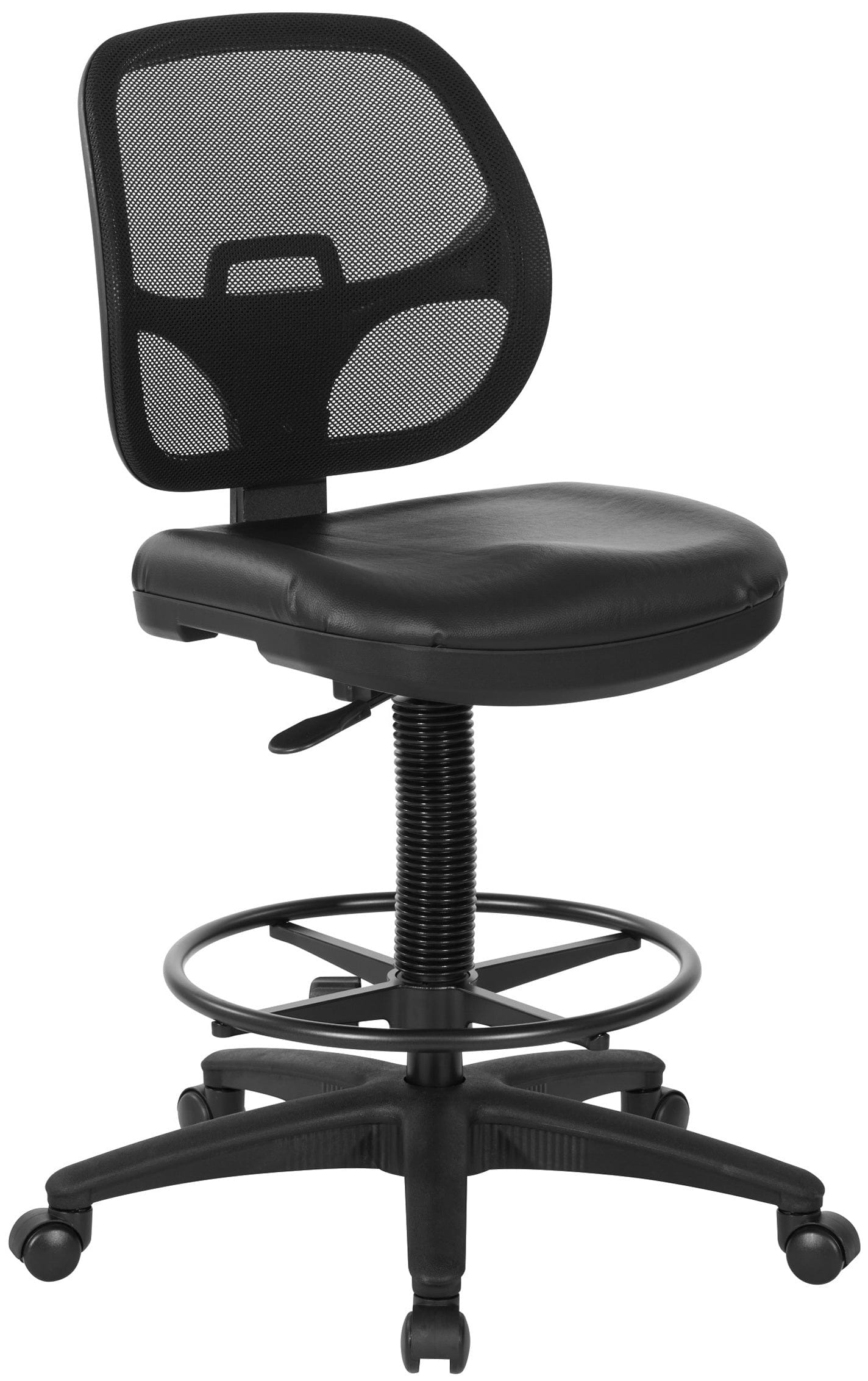 Office Star Work Smart Screen Back Mesh Drafting Chair [DC2990] - Ergonomic Swivel Task Chair for Home Office, Computer Desk, and Studio Workspace