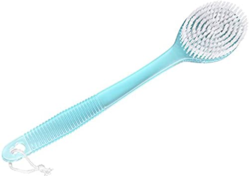 Double Sided Bath Brush with Long Handle - Exfoliating Body Scrub for Men & Women - Massager & Skin Care Bath Accessories - 20g Pack of 1 (Multicolor) - Perfect for Shower, Spa & Home Relaxation
