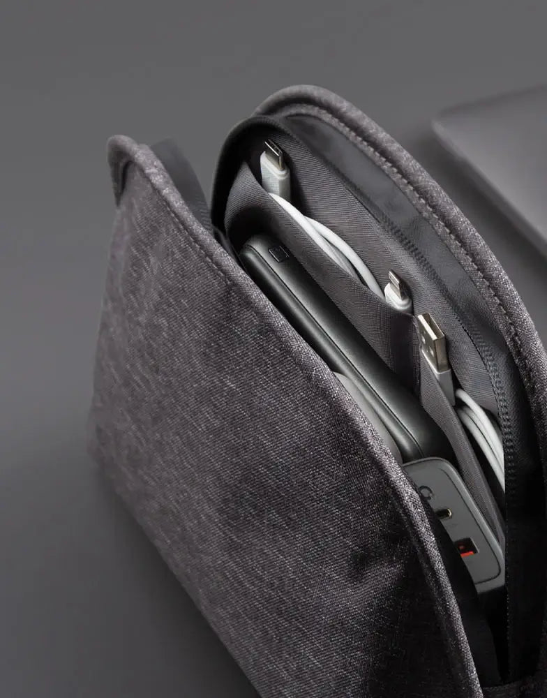 Premium Tech Pouch Organizer - Water-Resistant Electronics Accessories Case for Travel, Work & Daily Use - Store Cables, Chargers, Earphones & More
