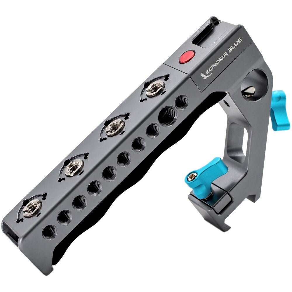 Kondor Blue Camera Cage Remote Trigger Top Handle - Space Gray | Ergonomic Grip for DSLR & Mirrorless Cameras | Perfect for Vlogging, Filmmaking & Photography