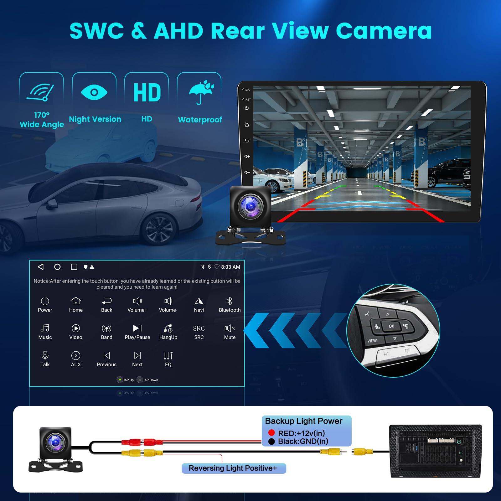 Hikity 9 Inch Android 13 Car Stereo with Wireless Apple CarPlay & Android Auto for 2006-2012 Hyundai Santa Fe - Bluetooth, GPS, WiFi, Touch Screen, Backup Camera, FM RDS, Mirror Link, EQ, SWC | Perfect for Hands-Free Calling, Navigation & Entertainment While Driving