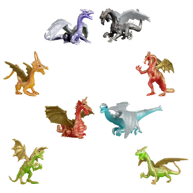 Bulk Dragon Figurines 100 ct - Mini Dragon Statues for Tabletop RPG, D&D, Fantasy Decor & Collectibles - Perfect for Game Night, Gift Giving & Home Decoration