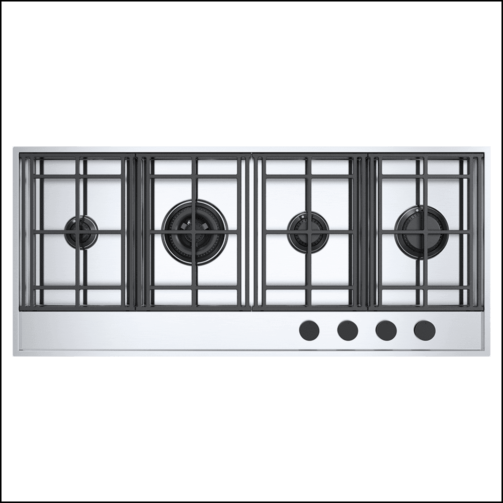 Barazza 1PLE3D 36-Inch Stainless Steel Gas Cooktop with 3 Burners - Professional Grade for Home Kitchen & Restaurant Use