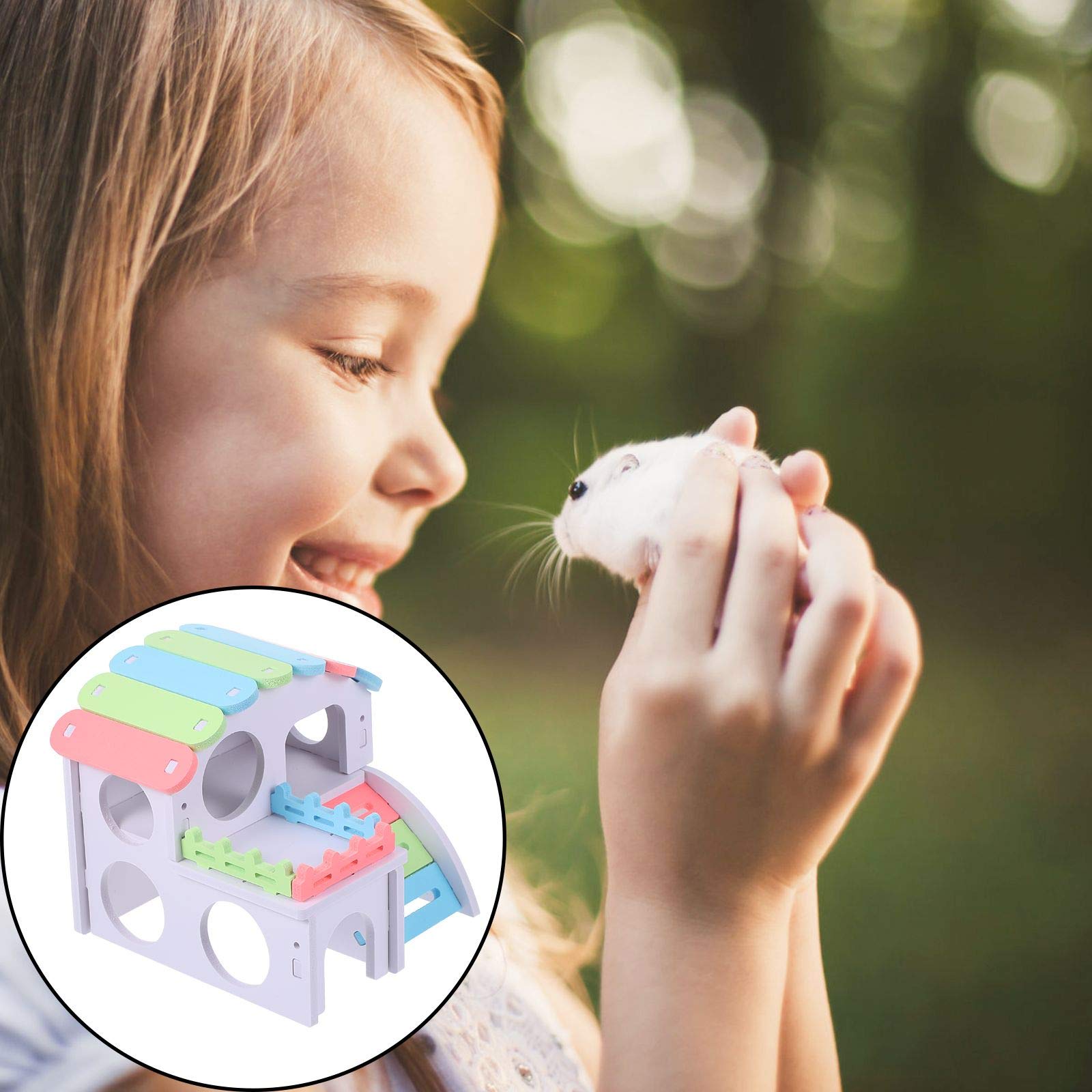 Mini Hamster House - Cozy Pet Sleeping Bed for Hedgehogs & Small Pets - Perfect for Play & Rest